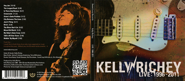 Kelly Richey CD Live 1996-2011 cover out