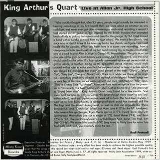 king arthur ep allen high school 1966 back