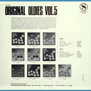 leaves lp original oldies volume 5 back