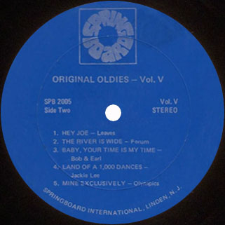 leaves lp original oldies volume 5 label 2 blue