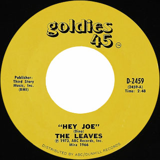 leaves single goldies 45 hey joe