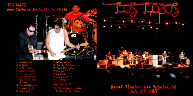 los lobos greek theatre cover out