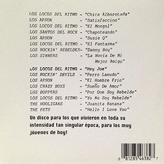 los locos del ritmo cd mexican rock and roll rumble back