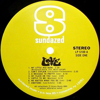 love lp same sundazed label 1