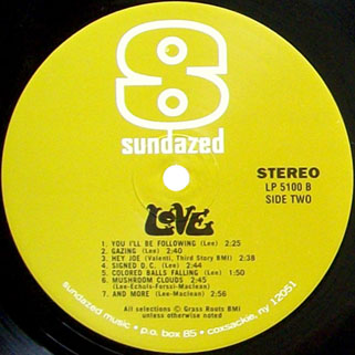 love lp same sundazed label 2