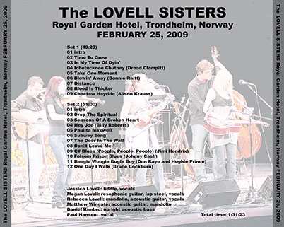 lovell sisters royal garden hotel trondheim norway february 25, 2009 tray