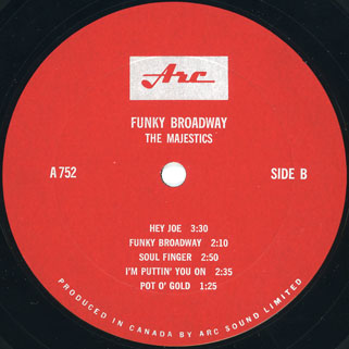 majestics lp funky broadway label B