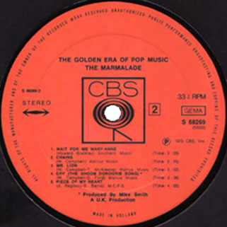 marmalade lp golden era of pop music label 2