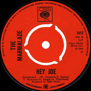 marmalade single cbs 2 uk label hey joe