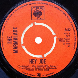 marmalade single cbs uk 1 label hey joe