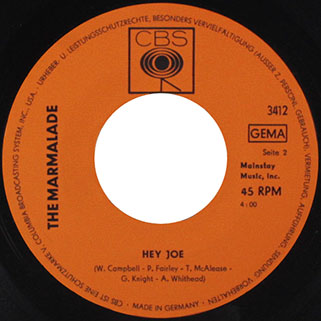 marmalade single cbs germany label hey joe