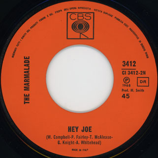 marmalade single cbs italy label hey joe