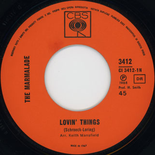 marmalade single cbs italy label lovin' things