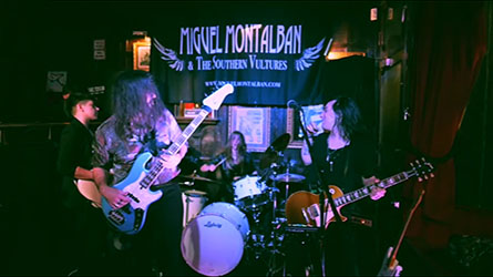 
Miguel Montalban and The Southern Vultures live at the Rock Cafe, London, England on December 6, 2019 picture