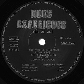 More Experience LP Yes We Are label 2