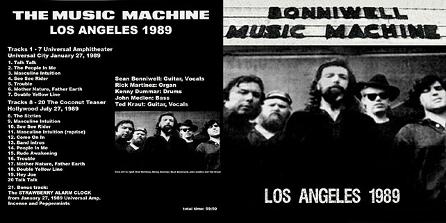 music machine cdr los angeles 1989 cover