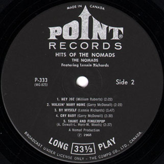 nomads lp hits of the nomads label 2