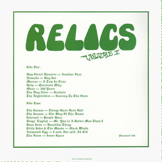 nomads lp relics volume 2 back