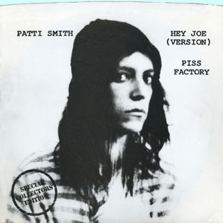 patti smith single hey joe piss factory sire front