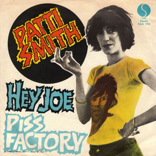 patti smith 7 inches hey joe sire italy