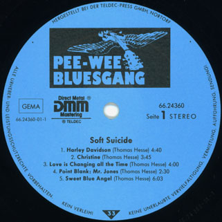 pee wee bluesgang lp a soft suicide label 1