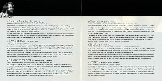 Sonderfeld CD Stumbling Lovers booklet 3