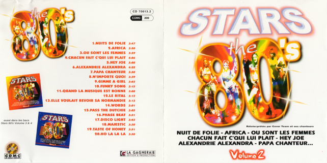 Cover Team et ses chanteurs feat C. Willys CD Stars 80's
cover