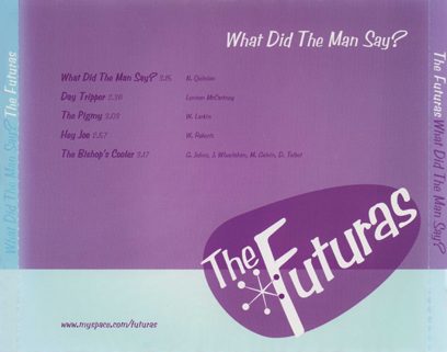 The Futuras CD What Did The Man Say? tray out