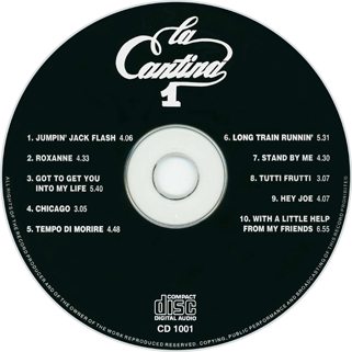 La Cantina CD La Cantina Uno label CD