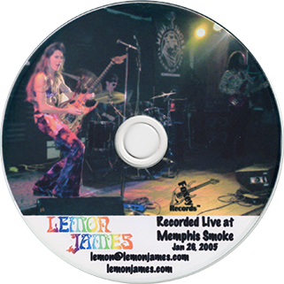 Lemon James CD Memphis Smoke Live label