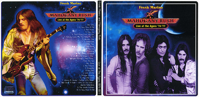 Frank Marino Mahogany Rush 3 CD Live at The Agora '74 '77 cover out