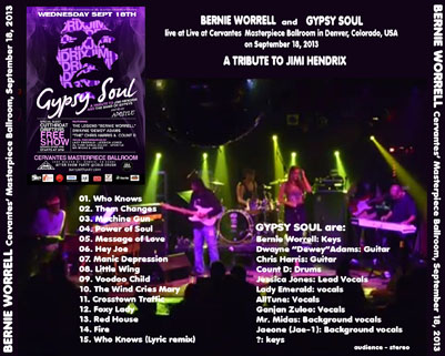 bernie worrell with gypsy soul - a tribute to jimi hendrix tray