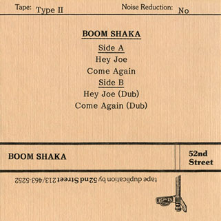 boom shaka demo tape 2 cover