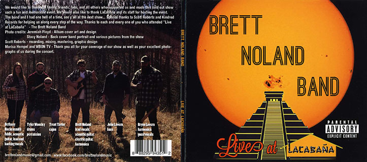 brett noland band cd live at lacabana cover out