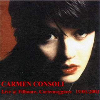 carmen consoli cd live at fillmore, cortemaggiore front old