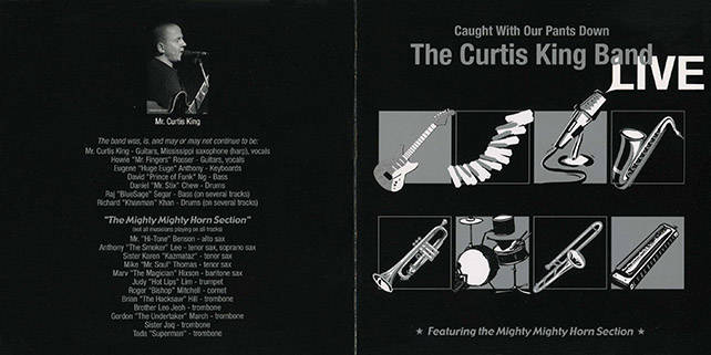curtis king band cd caught with our pants down cover out