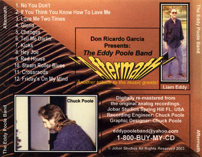 eddy poole band cd aftermath tray