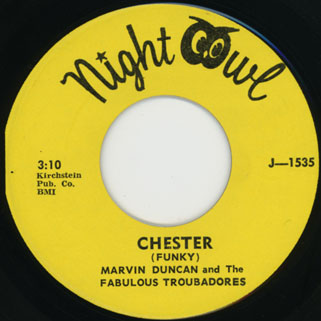 fabulous troubadores 7" single side b chester