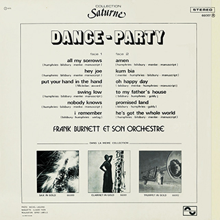 frank burnett lp dance party oh happy day back