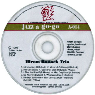 hiram bullock trio cd live in akwarium label