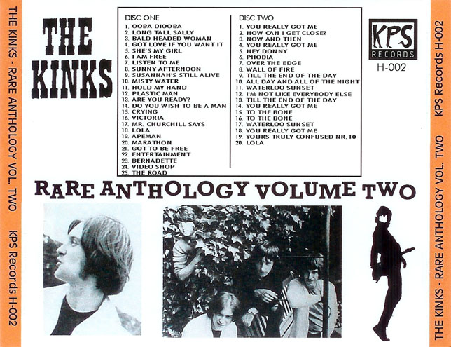 kinks cd rare anthology vol 2 trayout