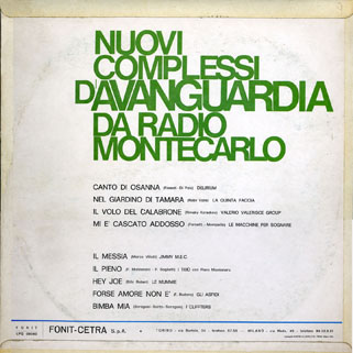 le mummie lp various nuovi complessi d'avanguarda back