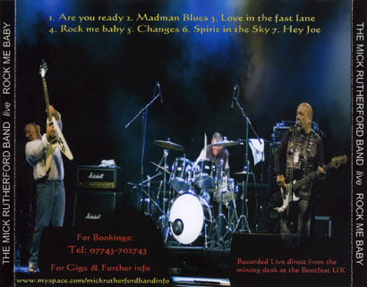 mick rutherford band cdr rock me baby tray