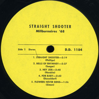 millburnaires lp straight shooter side 1