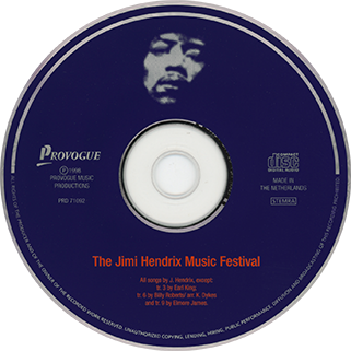 omar dykes cd jimi hendrix music festival label