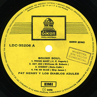 pat henry y sus diablos azules sound soul label 1