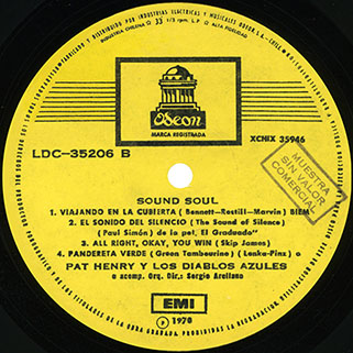 pat henry y sus diablos azules sound soul label 2