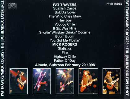 pat travers band back cd