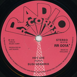 susi hendrix single a side hey joe