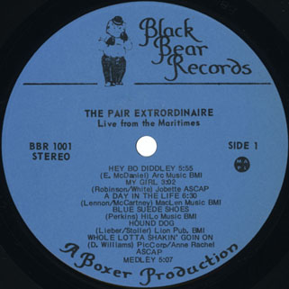 the pair extraordinaire lp live label 1